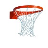 Sport-Thieme Basketbalring 'Premium', neerklapbaar, Neerklapbaar vanaf 105 kg, Incl. anti-wip net
