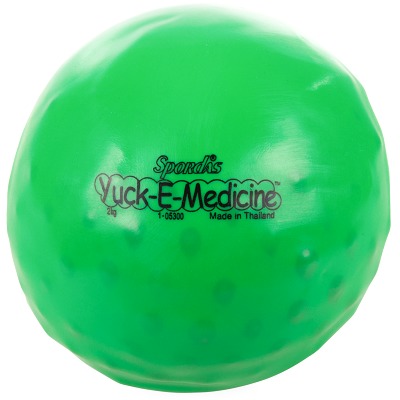 Spordas Medicinebal "Yuck-E-Medicine", 2 kg, ø 16 cm, groen