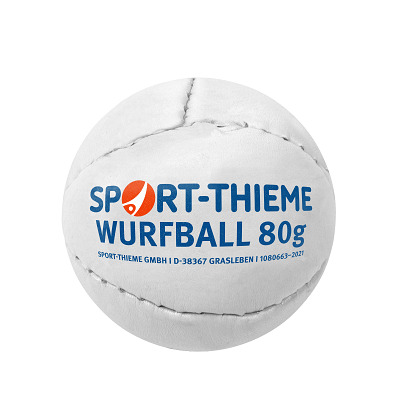 Sport-Thieme Werpbal "Leder 80", Wit
