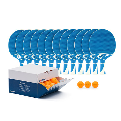 Cornilleau Tafeltennisbat-Set "Tacteo 30 School", Oranje balletjes