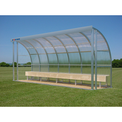 Sport-Thieme Dug-Out "10 Personen", Polycarbonaat, Zitbank