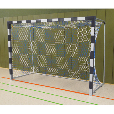 Sport-Thieme Zaalhandbaldoel, Zwart-zilver, Vastgeschroefde hoekverbindingen