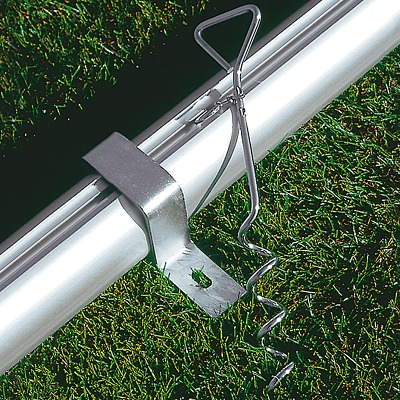 Grondverankering voor minitrainingspoortjes, Voor doelen met bodemframe profiel 40x40 mm