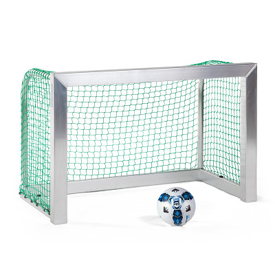 Sport-Thieme Mini-Voetbaldoel volledig gelast, Incl. net groen (mw 4,5 cm), 1,20x0,80 m, diepte 0,70 m