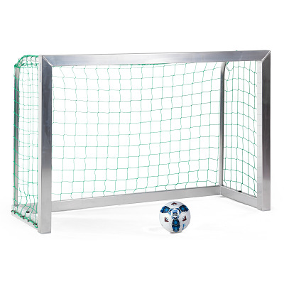 Sport-Thieme Mini-Voetbaldoel volledig gelast, Incl. net, groen (mw 10 cm), 1,80x1,20 m, Tortiefe 0,70 m
