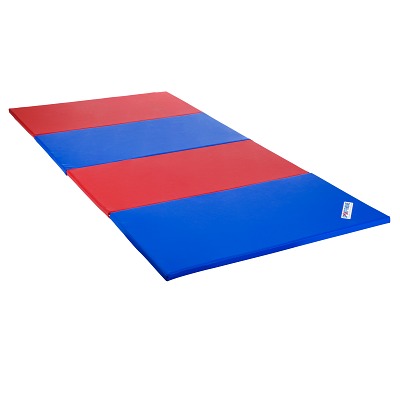 Sport-Thieme Vouwmat "Basic", 300x120x3 cm, Blauw-geel-groen-rood