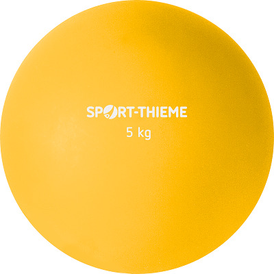 Sport-Thieme Trainings-Stootkogel "Kunststof", 5 kg, geel, ø 135 mm