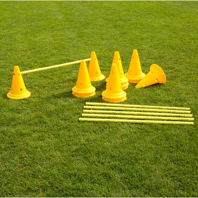Sportifrance Horden-Set 'Kegel', 30 cm, geel