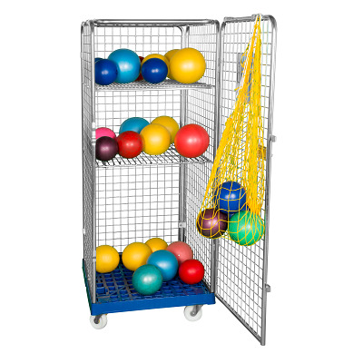 Sport-Thieme Materiaalwagen 'Classic-rolbox N°5', Met 2 schappen, 1 Deur