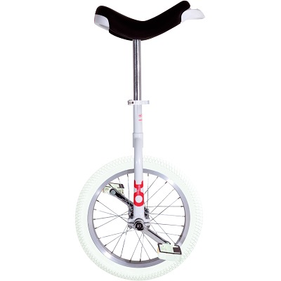 OnlyOne Eenwieler "Indoor", 16 inch wiel (ø 41 cm), wit kader