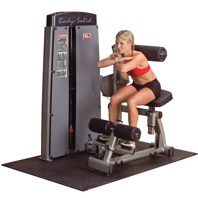 Body-Solid Buik-/rugapparaat "Pro Dual", Gewichtsblok 140 kg