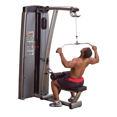 Body-Solid Lat- en roeimachine "Pro Dual", Gewichtsblok 95 kg