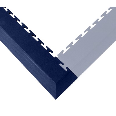 Ecotile Rand-/hoekstuk voor sportvloer, Hoekstuk, Donkerblauw, 7 mm