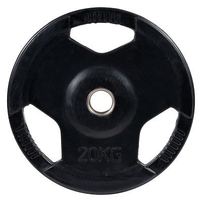 Sport-Thieme Halterschijf "Wedstrijd", met rubber bekleed, 50 mm, 20 kg