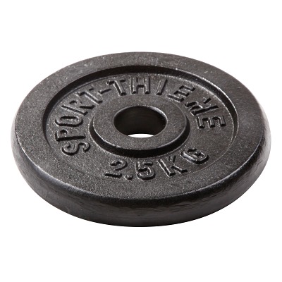 Sport-Thieme Halterschijf "Gietijzer", 2,5 kg