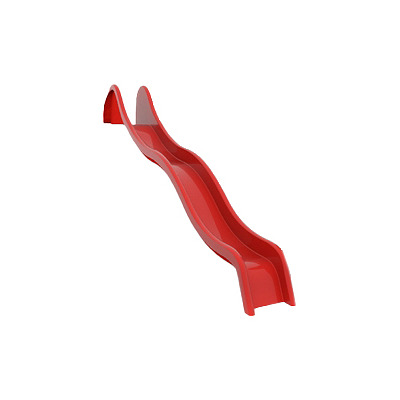 Golvende glijbaan, 150 cm, Rood