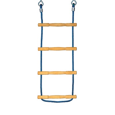 Huck Seiltechnik Touwladder "Herkules-Touw met houten sporten", Blauw