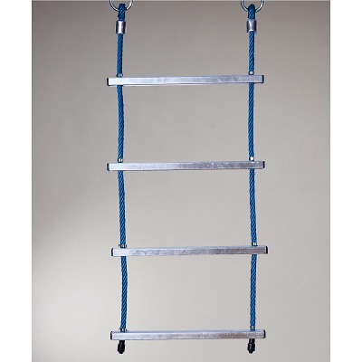 Huck Seiltechnik Touwladder "Hercules-Touw met aluminium sporten", Blauw