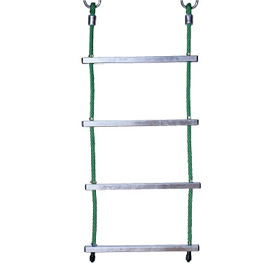 Huck Seiltechnik Touwladder "Hercules-Touw met aluminium sporten", Groen