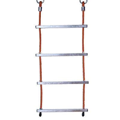 Huck Seiltechnik Touwladder "Hercules-Touw met aluminium sporten", Rood