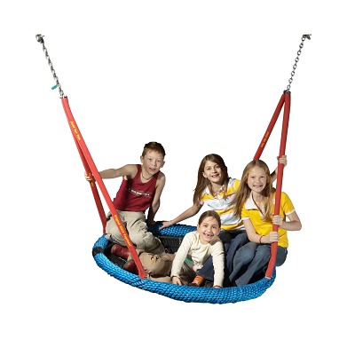 Huck Seiltechnik Schommelstoel "Vogelnest", Ophanghoogte 250 cm, Blauw