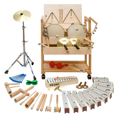 Goldon Ritmiekinstrumenten-set met wagen