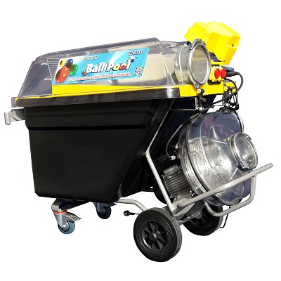 Reinigingsapparaat voor "Ball-Pool-Cleaner", Met 5 m zuigslang