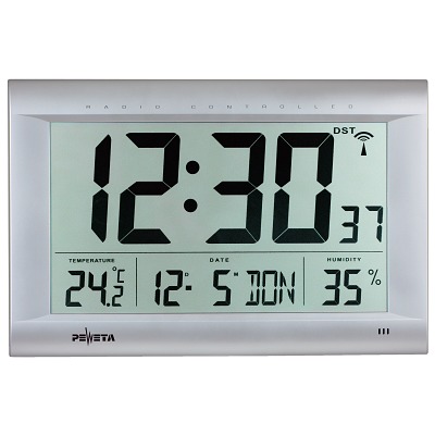 Peweta Wandklok draadloze, digitaal