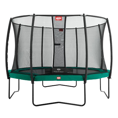 Berg Trampoline "Champion" met Sicherheitsnetz Deluxe, 430 cm, Groen