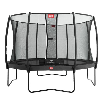Berg Trampoline "Champion" met Sicherheitsnetz Deluxe, 330 cm, Grijs