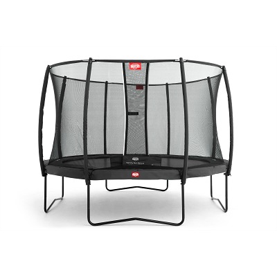 Berg Trampoline "Champion" met Sicherheitsnetz Deluxe, 430 cm, Grijs