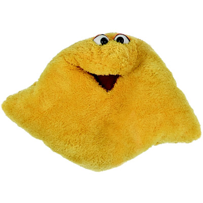 Living Puppets Handpop "Dream cuddle pillow", Geel