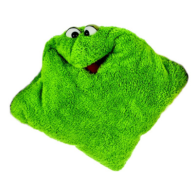 Living Puppets Handpop "Dream cuddle pillow", Groen