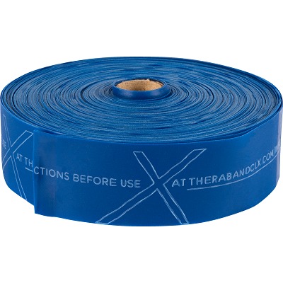 TheraBand Elastiekband "CLX", 22 m Rol, Blauw, extra sterk