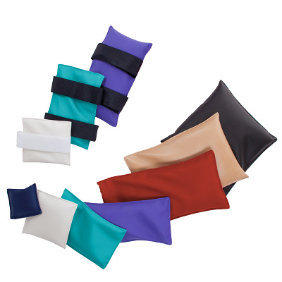Sport-Thieme Zandzak voor gym, 0,5 kg, 15x15 cm, Met klittenband