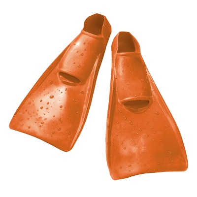 Flipper SwimSafe Zwemvliezen 'Eendenschoenen', Maat 22-24, oranje