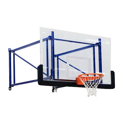 Sport-Thieme Basketbal-Wandset "Draaibaar en in de hoogte verstelbaar", Overstek 170 cm, Betonmuur