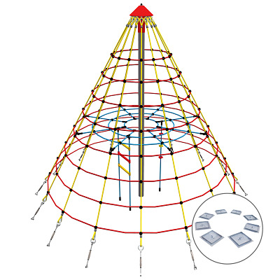 Huck Seiltechnik Cheops-piramide "Mini", Om in te graven
