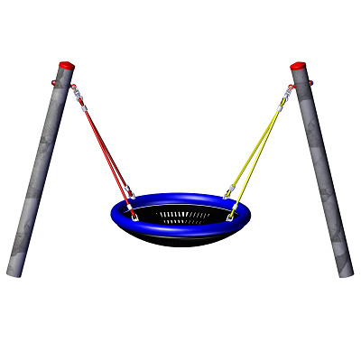 Huck Seiltechnik Enkele schommel "Mini-M", Met Mini-Vogelnest