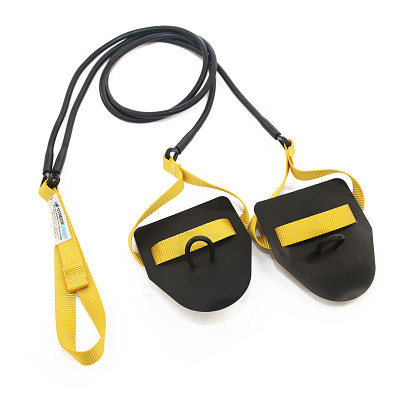 StrechCordz Trekkabel met handpeddel, Geel, treksterkte 2,2-6,3 kg