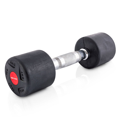 Sport-Thieme Compacte halter 'Rubber', 4 kg