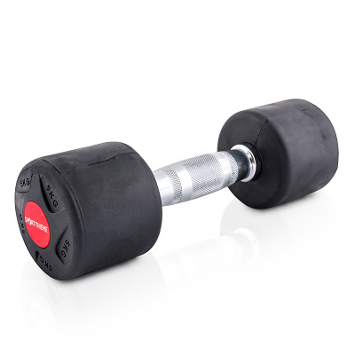 Sport-Thieme Compacte halter 'Rubber', 5 kg