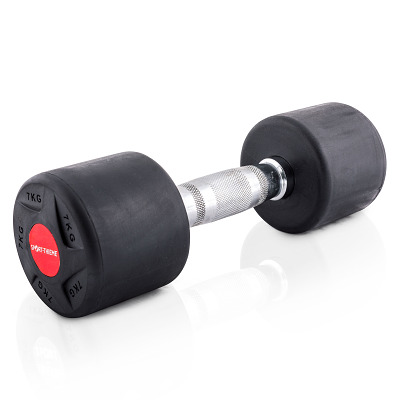 Sport-Thieme Compacte halter 'Rubber', 7 kg