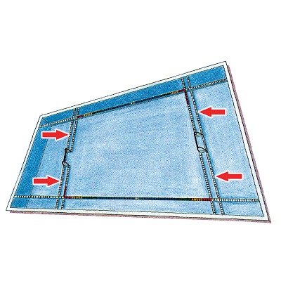 Spanlijnen set voor waterpolodoelen