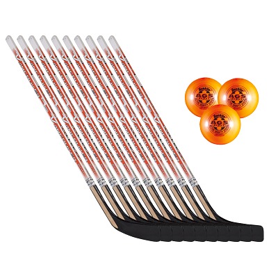 Set streethockey “Kids” plus 3 ballen