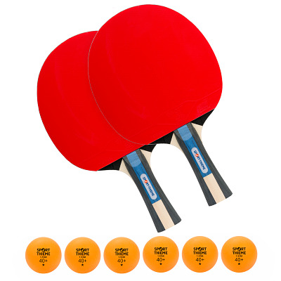 Sport-Thieme Tafeltennisbat-Set 'Champion', Oranje balletjes