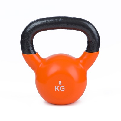 Sport-Thieme Kettlebell 'Vinyl', 6 kg, Oranje