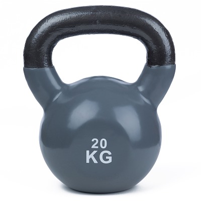 Sport-Thieme Kettlebell 'Vinyl', 20 kg, Grijs