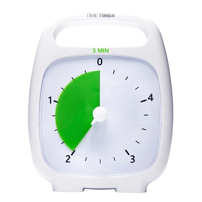 Time Timer Duurklok "Plus", 5 Min., Wit