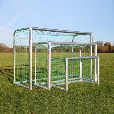 Sport-Thieme Mini-Voetbaldoel 'Professional', Incl. net, blauw (mw 4,5 cm), 2,40x1,60 m, diepte 1,00 m